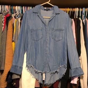 Velvet Heart Blue Button-Up Shirt